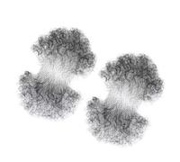 Tingyilan Une paire sexy corps bouclé poils aisselles, dentelle complète invisible respirant doux simulé sûr fait à la main fausse aisselle,Noir,One Size