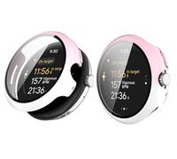 TINGYR 2 Pièces Coque Compatible avec Google Pixel Watch 3 41mm, PC + Trempé pour Protéger L'écran, Anti-Chute, Housse Étui Compatible avec Google Pixel Watch 3 41mm.