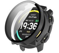 TINGYR Coque Compatible avec Amazfit Active Max,PC + Trempé pour Protéger L'écran, Anti-Chute.Noir