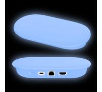 TINGYR Coque Compatible avec Google TV Streamer 4K 2024, Protection d'ajustement sans Couture, Anti-Rayures, Coque Case Cover Compatible avec Google TV Streamer 4K 2024.(Bleu Lumineux)