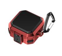 TINGYR Coque Compatible avec Samsung Galaxy Buds 4/ Buds 4 Pro, Mallette Rigide de qualité Militaire avec Serrure et Porte-clés, Protection d'ajustement sans Couture, Anti-Rayures.(Rouge)