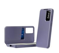 TingYR Coque Compatible avec Samsung Galaxy S26 FE, avec Fenêtre Smart View, Porte-Carte Intégré, Anti-Traces de Doigts Cuir Coque de Protection.(Violet)