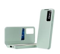 TingYR Coque Compatible avec Samsung Galaxy S26 FE, avec Fenêtre Smart View, Porte-Carte Intégré, Anti-Traces de Doigts Cuir Coque de Protection.(Vert)