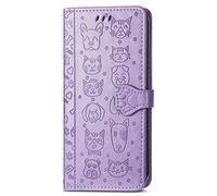 TingYR Coque pour Vivo Y55 5G, Housse en Cuir avec Premium Flip Coque, Portefeuille Etui avec Stand Support et Carte Slot Vivo Y55 5G.（Violet）