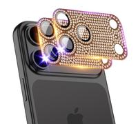 TingYR Protecteur d'Objectif de Caméra pour iPhone 17 Pro Max, Protection Intégrale, Qualité Militaire, Incassable, En Alliage d'aluminium et Verre Trempé.Orange