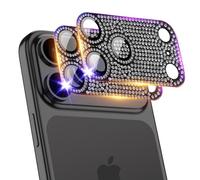 TingYR Protecteur d'Objectif de Caméra pour iPhone 17 Pro, Protection Intégrale, Qualité Militaire, Incassable, En Alliage d'aluminium et Verre Trempé.Noir