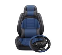 TINGYUS Couvre siège Housse De Siège Auto Universelle 5 Places pour Jaguar XF, pour F-Pace, pour E-Pace, pour I-Pace, pour X-Type, XE, XJ, XK Housses de siège(Black Blue 5 Seat K)
