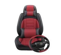 TINGYUS Couvre siège Housse De Siège Auto Universelle 5 Places pour Jaguar, XF, pour F-Pace, pour E-Pace, pour I-Pace, pour X-Type, XE, XJ, XK Housses de siège(Red Black 5 Seat G)