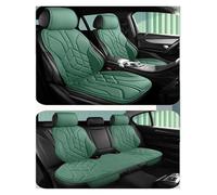 TINGYUS Couvre siège Housse De Siège Auto Universelle en Cuir, Respirante Et Confortable, pour Siège Auto Housses de siège(Green Split Set)
