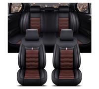 TINGYUS Couvre siège Housse De Siège Auto Universelle pour BMW Série 5, Tous Modèles F10, F11, G30, G31, E39, E60, E61, F07, F18, G38 Housses de siège(Black Coffee 5 Seat E)