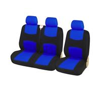 TINGYUS Couvre siège Housses De Siège Auto 1+2 pour Camionnettes - Housses De Siège Auto Simples Et Doubles Et Housses De Siège Résistantes À La Saleté Housses de siège(Blue)