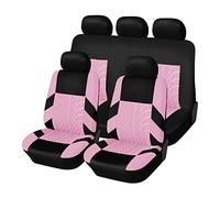 TINGYUS Couvre siège Housses de siège Auto universelles pour VAZ 2110, Accessoires intérieurs universels Housses de siège(5 Seats-Pink)