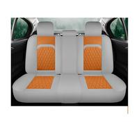 TINGYUS Couvre siège Housses De Siège Avant Et Arrière Universelles en Lin pour Mazda 3, 2, 6, CX3, CX4, CX5, CX30 Housses de siège(Grey Orange Rear)