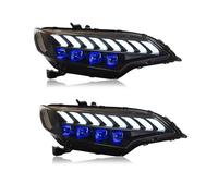 TINGYUS pour Ajustement pour Jazz 2014 2015 2016 2017 2018 2019 2020 Lampe Frontale LED Feux signalisation dynamiques DRL phares Voiture LED Projecteur Principal Auto(Blue Headlight)