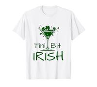 Tini Bit Irish Funny St Paddy Drinking Martini T-Shirt
