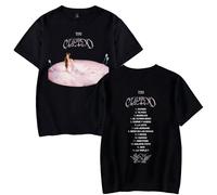 Tini Stoessel Cupido T-Shirt pour Femme et Homme Décontracté à Col Rond Manches Courtes Rétro Classique, Noir , S