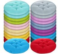 Tinideya 24 Pcs Round Floor Cushions Floor Pillows Meditation Seat Pillows Flexible Seating for Adults Kids, Chair Cushions for Classroom, Nursery, Living Room, Yoga(Medium 15.7 inch,Multi Color)