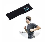 TININNA Bluetooth Bandeau Casque Stéréo Musique Sweat Absorbée sans Fil Mains Libres écouteur Serre-tête pour Exercise Course Gym Yoga Noir