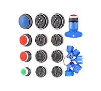 Huusuei Pack of 12 Tap Aerators for Cache Aerators and 5 Cache Faucet Aerator Key for Removing Keys, Cache Aerator