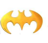 Tinkerbell Trinkets® Badge autocollant 3D pour voiture Batman Doré
