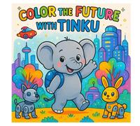 Tinku’s Futuristic Coloring Book: A Creative Coloring Adventure for Kids Ages 4 to 12 with Robots, Flying Cars, and Space Explorations: Includes 65+ Unique Coloring Pages with Bold Line Art