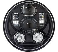 TINMAGI 5.75 Pouces Phare LED Moto 6000-6500K, Phare Rond Éclairage Moto 45W pour Harley Touring, Softail, Dyna, Sportster et Tous les Autres Modèles, Noir