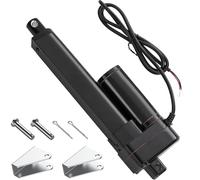 TINMAGI Actionneur Linéaire Moteur 3000N 100mm, 12V Moteur Linéaire 5mm/s Avec Étriers de Montage, Verin Electrique pour Armoire, Ouverture de Fenêtre, Ouverture de Porte Électrique, Home Automation