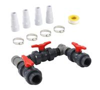 TINMAGI Bypass Piscine, Ensemble de Bypass Raccord Pompe a Chaleur Piscine, Kit de Raccordement by Pass Chauffage Système pour Pompe à Chaleur, avec Tuyaux de 32-38 mm