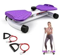 TINMAGI Planche d'exercice Twist Board, Torsion Disque de Taille avec 2 Bande de Résistance, Twist Waist Disc Board, Appareil de Torsion de la Taille pour Entraînement des Abdominaux Perte de Poids