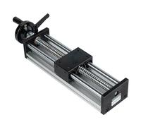 TINMAGI Table Coulissante Manuelle, Course de 200 mm Double axe Optique, Guide Rail Linéaire avec Volant, Linéaires Glissière, Plate-forme de Guidage pour Automatisation non Standard, Fraiseuse CNC