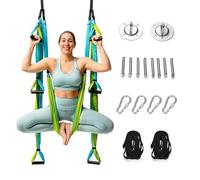 TINMAGI Yoga Aérien Kit, Hamac de Yoga Aérien, Hamac de Balançoire d'inversion Anti-gravité, avec Sangles d'extension et Accessoires de Montage, pour la Rééducation Pilates Fitness