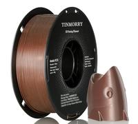 TINMORRY Filament PETG métallique de 1,75 mm, filament PETG rapide pour impression 3D, PETG avec débit rapide, compatible avec imprimante 3D Bambu Lab FDM, bobine de 1 kg, or rose métallisé