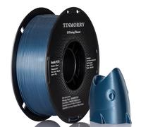 TINMORRY Filament PETG métallique de 1,75 mm, filament PETG rapide pour imprimante 3D, filament en soie avec débit rapide, compatible avec imprimante 3D Bambu Lab FDM, 1 bobine de 1 kg, bleu métallisé