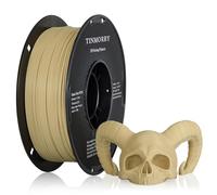 TINMORRY Filament PETG renforcé de fibres de verre 1.75mm, Filament d'impression 3D PETG GF à haute résistance aux chocs, durabilité et rigidité, 1 KG 1 bobine, Beige givré