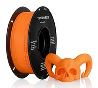 TINMORRY Filament PETG renforcé de fibres de verre 1.75mm, Filament d'impression 3D PETG GF à haute résistance aux chocs, durabilité et rigidité, 1 KG 1 bobine, Orange givré