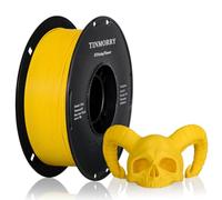 TINMORRY Filament PETG renforcé de fibres de verre 1.75mm, Filament d'impression 3D PETG GF à haute résistance aux chocs, durabilité et rigidité, 1 KG 1 bobine, Jaune Carter dépoli