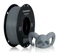 TINMORRY Filament PETG renforcé de fibres de verre 1.75mm, Filament d'impression 3D PETG GF à haute résistance aux chocs, durabilité et rigidité, 1 KG 1 bobine, Gris givré