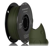 TINMORRY Filament PLA mat 1,75 mm, couleur sans brillance, texture mate, bobine de 1 kg, vert armée mat