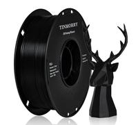 TINMORRY PLA Filament 1.75mm, Filament PLA rapide pour l'impression 3D, compatible avec la plupart des imprimantes 3D FDM, 1 KG 1 bobine, Noir
