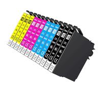 Tinnee 16XL Cartouche Compatible pour Epson WF-2510, WF-2520, WF-2010, WF-2530, WF-2630, WF-2650, WF-2660, WF-2750 (3 Noir, 3 Cyan, 3 Magenta, 3 Jaune)