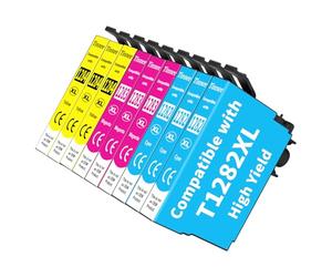 Tinnee 9-Pack T1285 Multipack Cartouche d'encre Compatible pour T1281 T1282 T1283 T1284 pour Stylus SX230 SX125 SX230 SX130 SX420W SX425W SX430W BX305FW SX440W SX435W SX438W SX445W SX235W