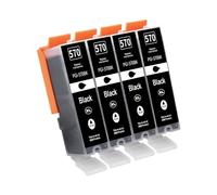 Tinnee PGI-570XL Cartouche d'encre de rechange pour imprimante Canon 570 PGBK XL Cartouches d'encre Canon 570 571 pour PIXMA MG5700 MG5750 MG5751 MG6850 MG6851 TS5050 TS5051 TS6050 MG6800 MG6850