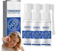 Tinnidrop Spray de soulagement des acouphènes pour soulager les acouphènes pour les oreilles qui sonnent, spray de soin de nettoyage du cérumen, dispositif de soulagement des acouphènes, améliore la