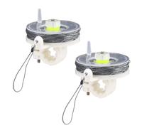 Tinoaly 2pcs Fil de Déclenchement sur Bobine Réutilisable, Dispositif d'Alarme de Fil de Déclenchement 25,9m Cordon en Kevlar pour Alarme de Déclenchement de Périmètre pour Le Camping, la Survie