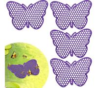 Tinoaly 4pcs Îlots Flottants Abeilles, 19,3x13,3cm Station d'eau Abeilles et Papillons Station d'eau Flottante en Mousse pour Papillons pour Pollinisateurs Jardin Extérieur