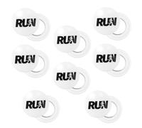 Tinoaly 8 Paires de Pinces Magnétiques Dossards, Porte Dossards Nombre Boutons Pression Carte Aimants Fixation pour Coureurs (Just Run)