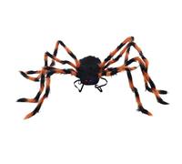 Tinoaly Costume d'Araignée d'Halloween, Sac à Dos Géant Réaliste avec Sangles Accessoires de Bonbons Décoration de Cosplay Géante d'Intérieur pour Fêtes d'Halloween et Maisons Hantées (Orange)