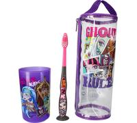 Brosse à dents plus Gobelet plus Trousse - Kit Enfant - Monster High Violet