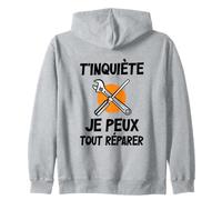T'inquiète Je Peux Tout Réparer, pour Les Hommes Artisans Sweat à Capuche
