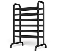 TINS Seche Serviette Electrique, 300W Seche Serviette, 1-24h, 45-60°C, 905×600×240mm, Chauffe Serviette Noir, Seche Serviette Electrique sur Pied Deux étages, Économie d'énergie, IPX4 étanche-Black